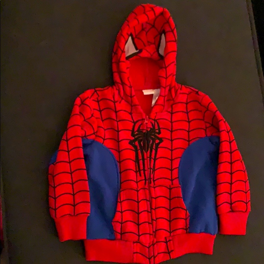 Spiderman hoodie, Size 5.